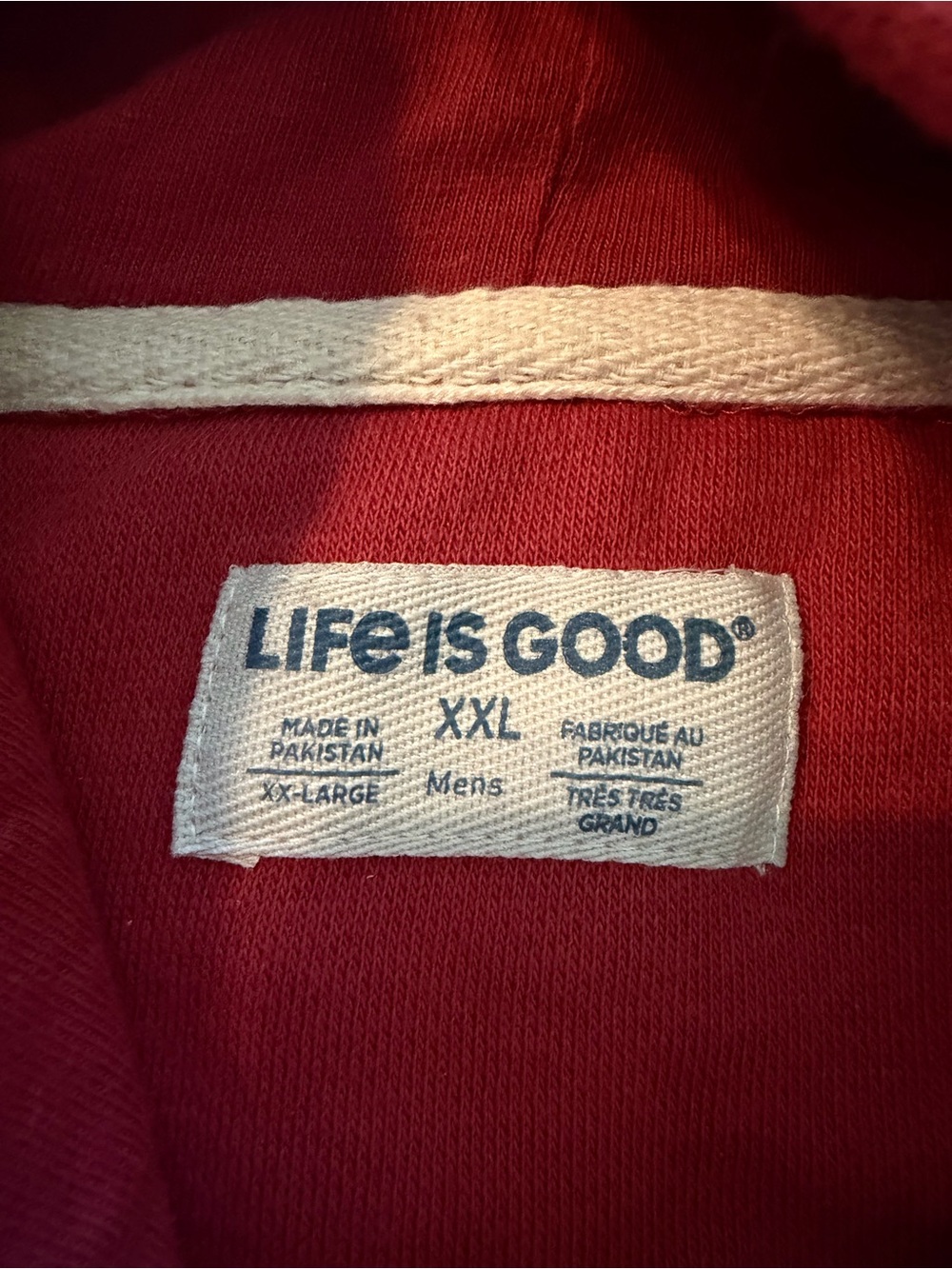 Life Is Good Men's Muted Red 'Happy Hour' Pullover Hoodie - Picture 3 of 7